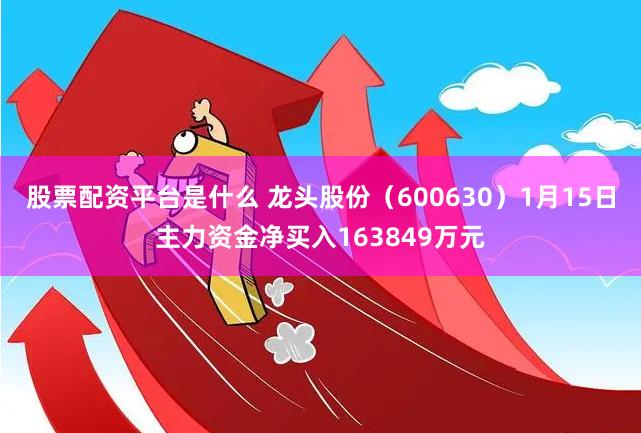 股票配资平台是什么 龙头股份（600630）1月15日主力资金净买入163849万元